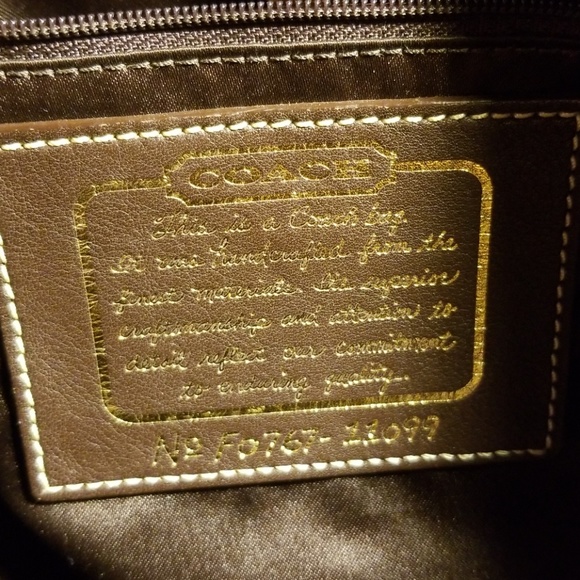 Coach Brown Signature Tote Bag - Picture 3 of 6